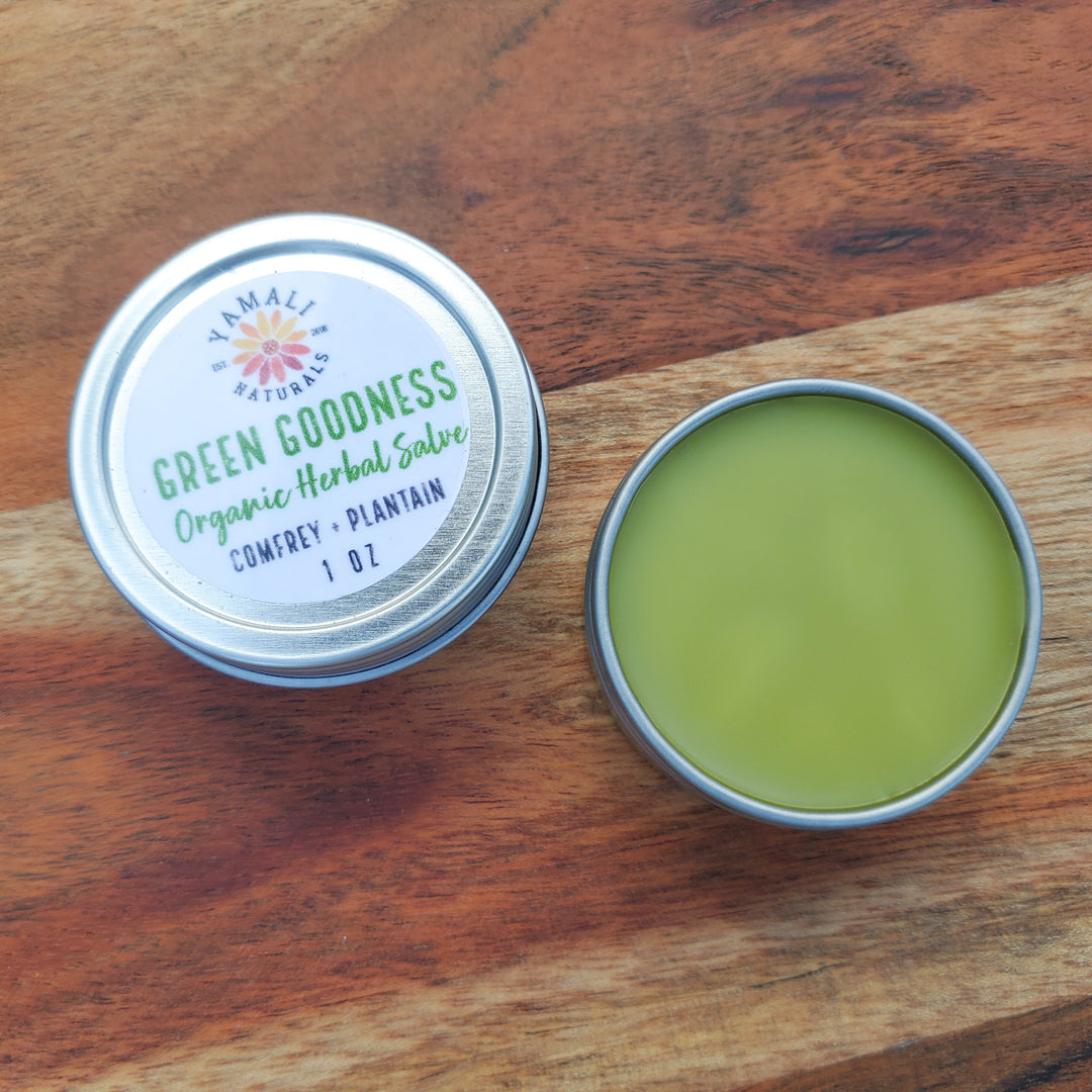 Green Goodness Herbal Salve - Small 1oz [more to come]