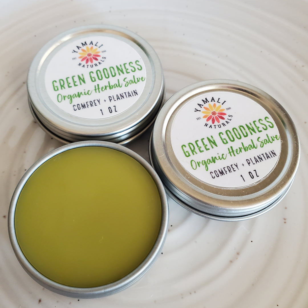 Green Goodness Herbal Salve - Small 1oz [more to come]