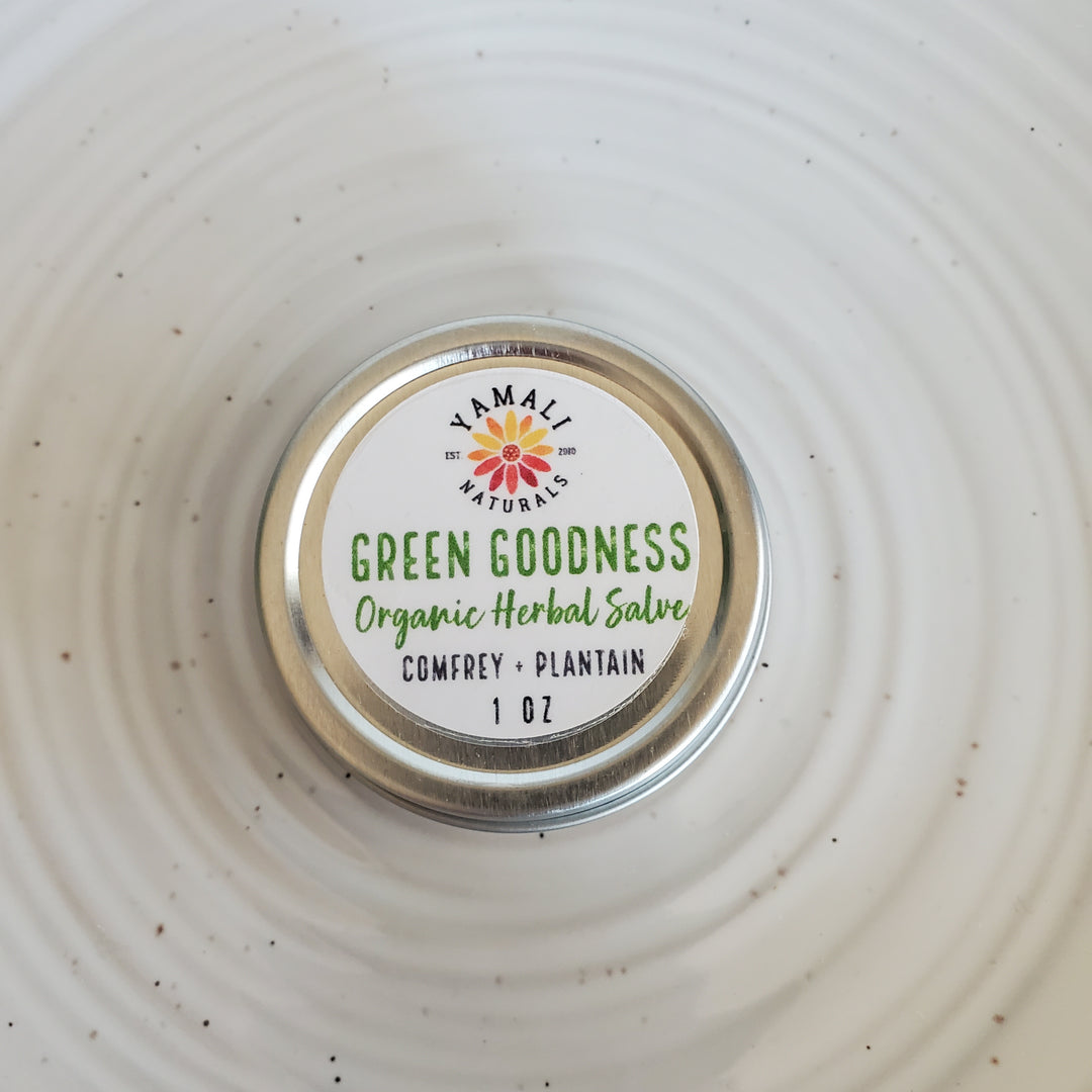 Green Goodness Herbal Salve - Small 1oz [more to come]