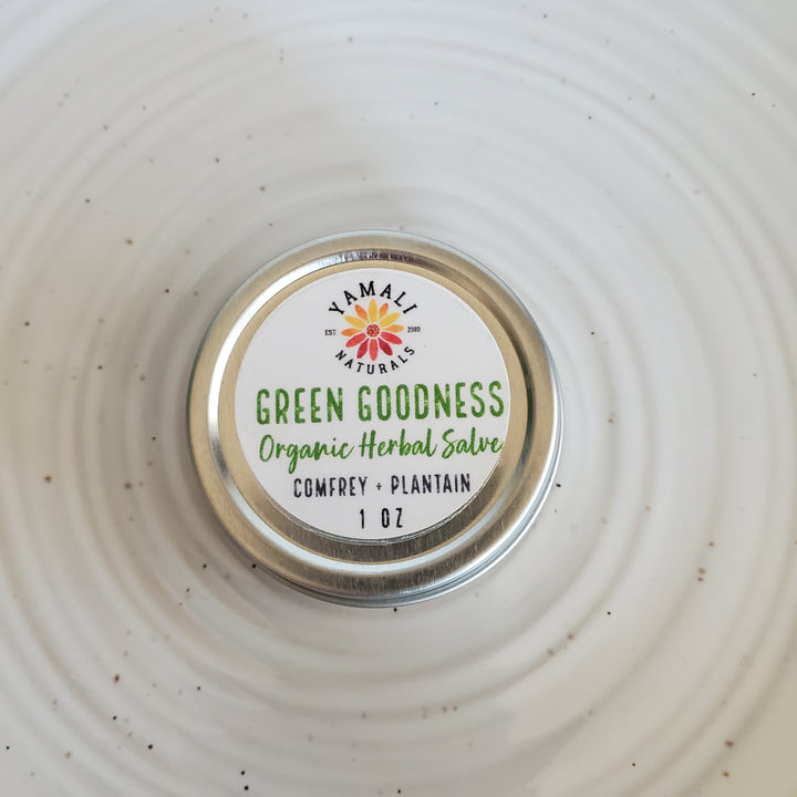 Green Goodness Herbal Salve - Small 1oz [more to come]