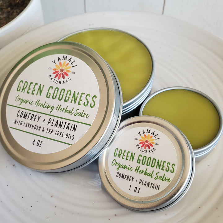 Green Goodness Herbal Salve - 4oz [more to come]