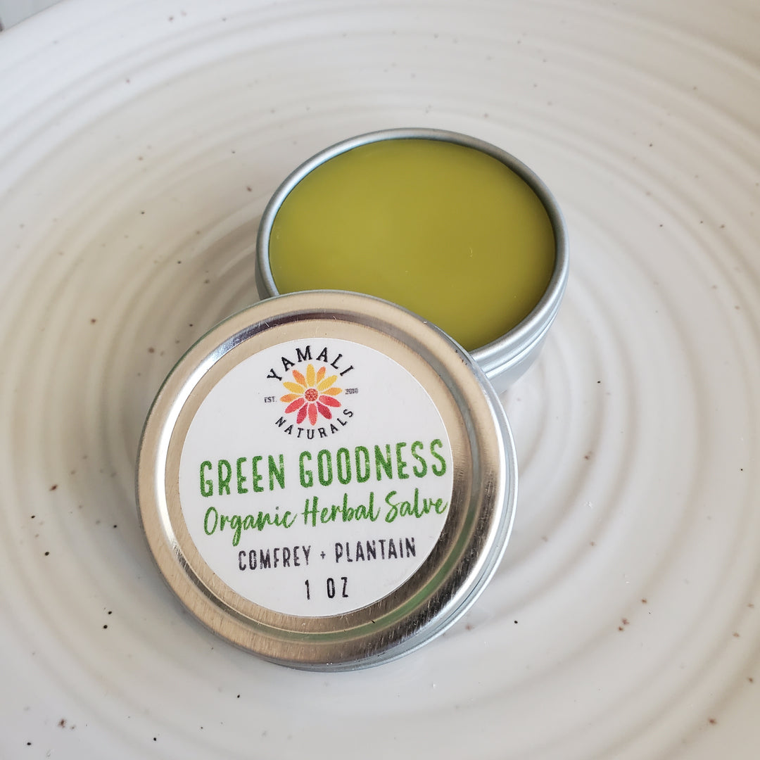 Green Goodness Herbal Salve - Small 1oz [more to come]