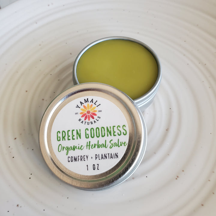 Green Goodness Herbal Salve - Small 1oz [more to come]